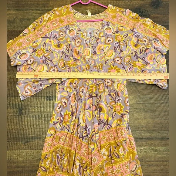 Spell & The Gypsy Lolita Cutout Mini Dress Lover Floral Pink  Lavender Euc - Picture 8 of 12